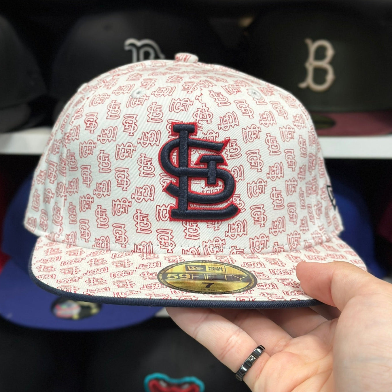 St. Louis Cardinals MLB Vintage Logo Burst | New Era 59FIFTY Fitted Cap | White