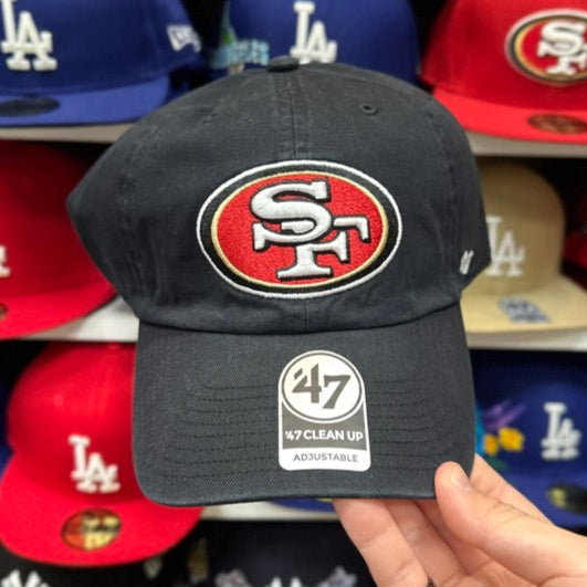 San Francisco 49ers Dad Cap | '47 Brand Clean Up Adjustable Curve Hat | Color Options