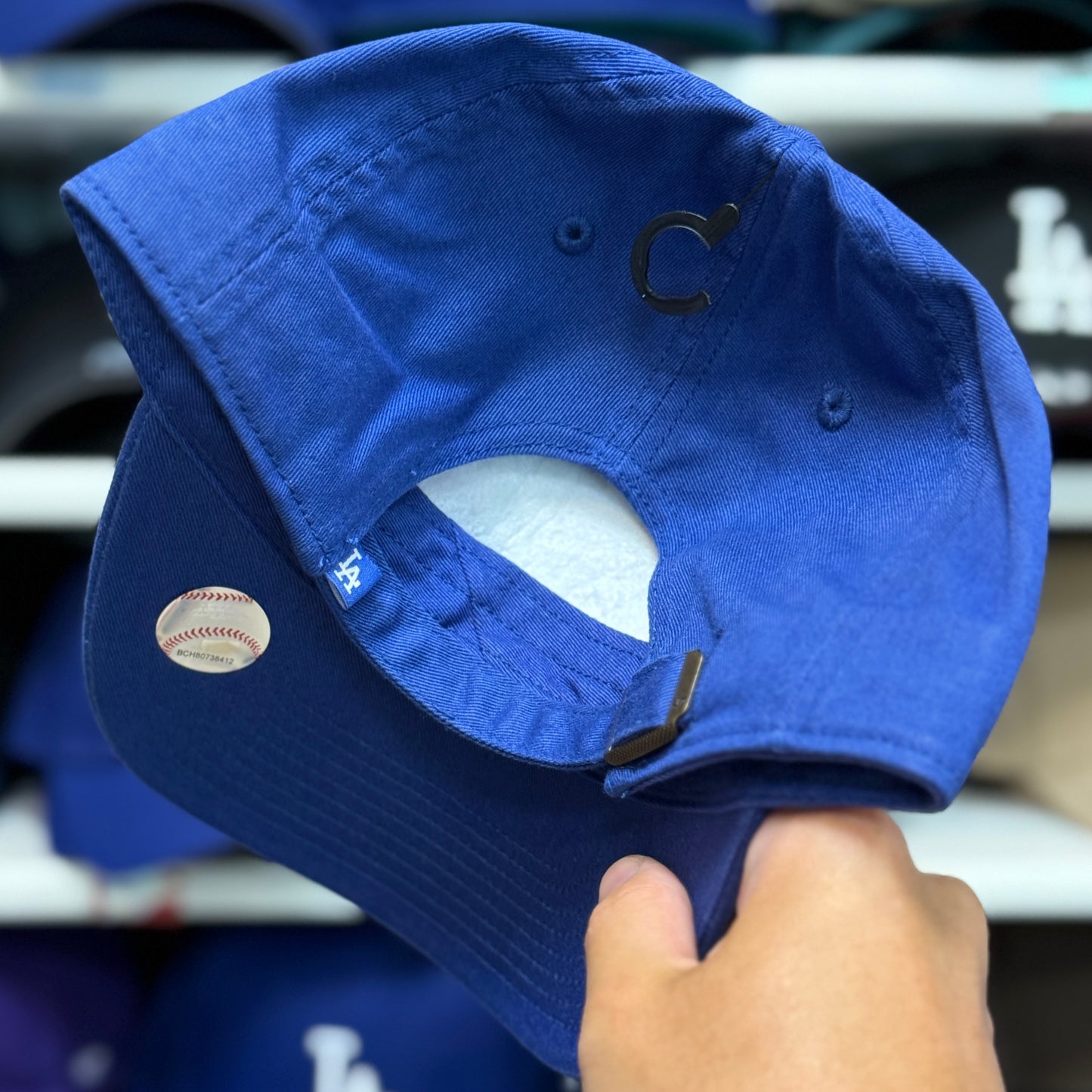 Los Angeles Dodgers Script Dad Cap '47 Brand Blue