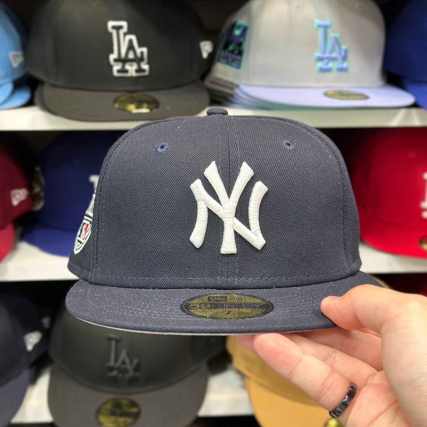 New York Yankees MLB Side Patch | New Era 59FIFTY Fitted Cap | Navy