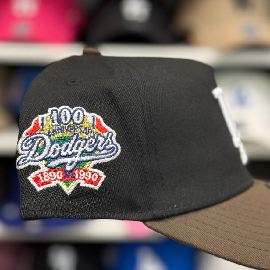 New Era Los Angeles Dodgers '100th Anniversary' A-Frame Brown/Black 9FORTY Snapback