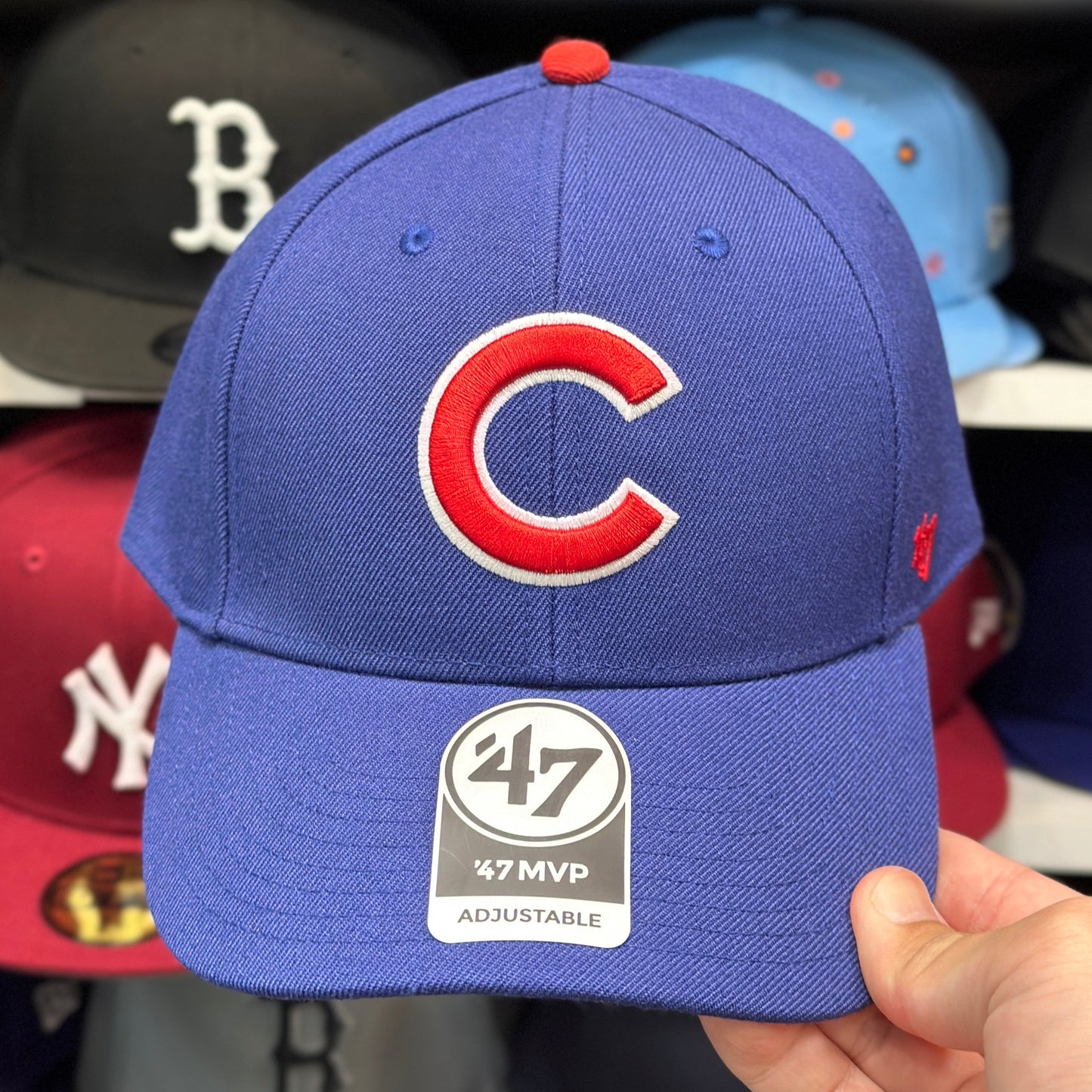 Chicago Cubs MLB Ball Cap | '47 Brand MVP Adjustable Curve Cap | Color Options
