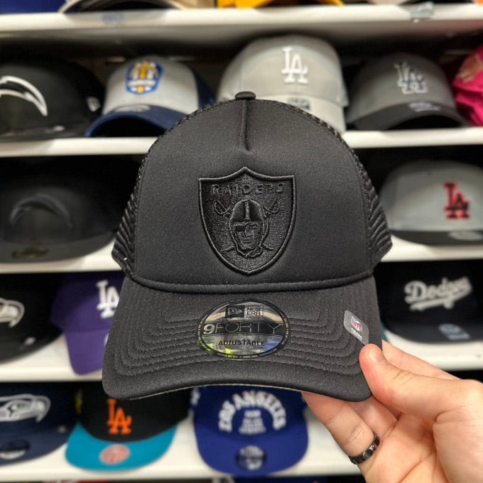 New Era Las Vegas Raiders Foam Trucker A-Frame 9FORTY Snapback | Color Options