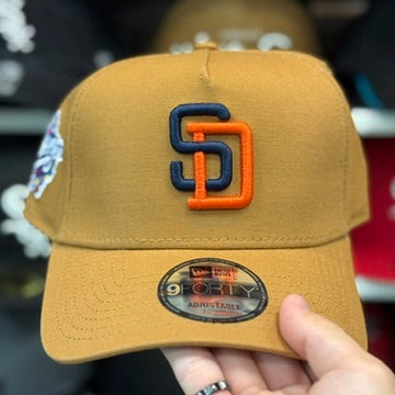 New Era San Diego Padres '1988 World Series' A-Frame 9FORTY Snapback Tan