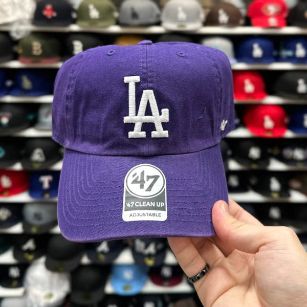 LA Dodgers MLB Dad Cap '47 Brand Clean Up Adjustable Curve Hat Color Options