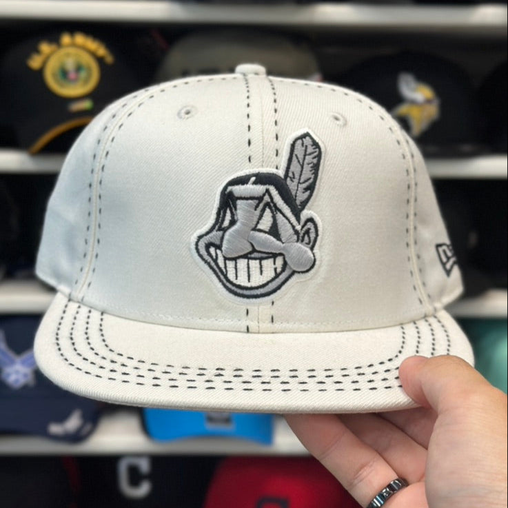 New Era Cleveland Indians Vintage 59FIFTY Fitted Hat | White