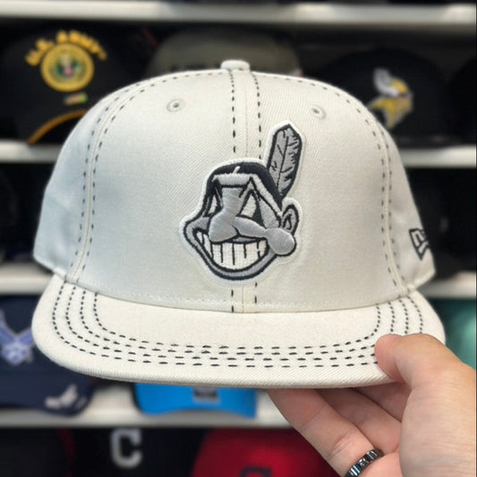 New Era Cleveland Indians Vintage 59FIFTY Fitted Hat | White