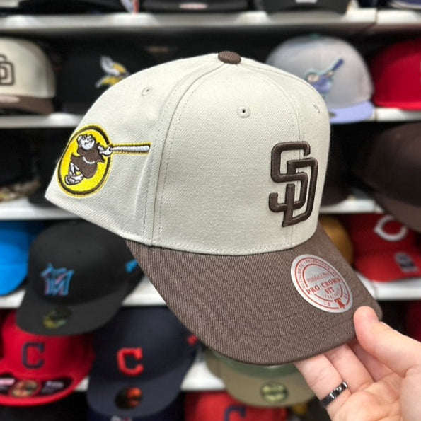 San Diego Padres Tan/Brown Mitchell & Ness Snapback