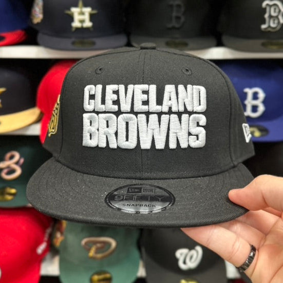 New Era 9FIFTY Cleveland Browns NFL Snapback Adjustable Snap Black