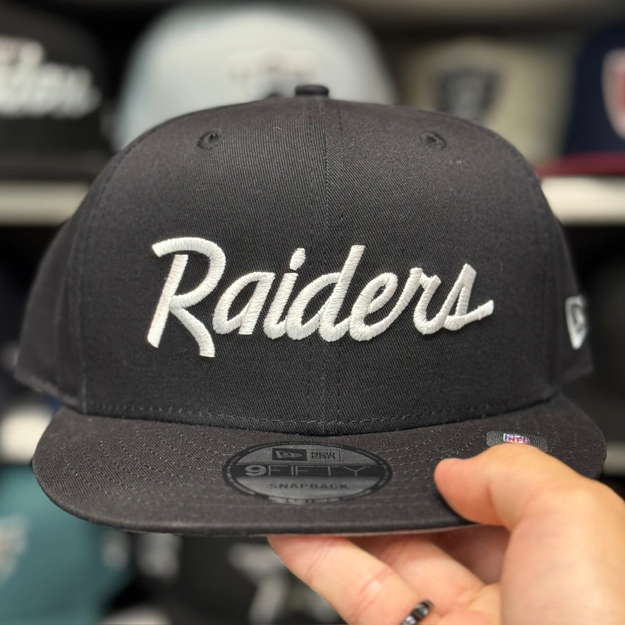 New Era Las Vegas Raiders 'Script Logo' 9FIFTY Snapback | Black