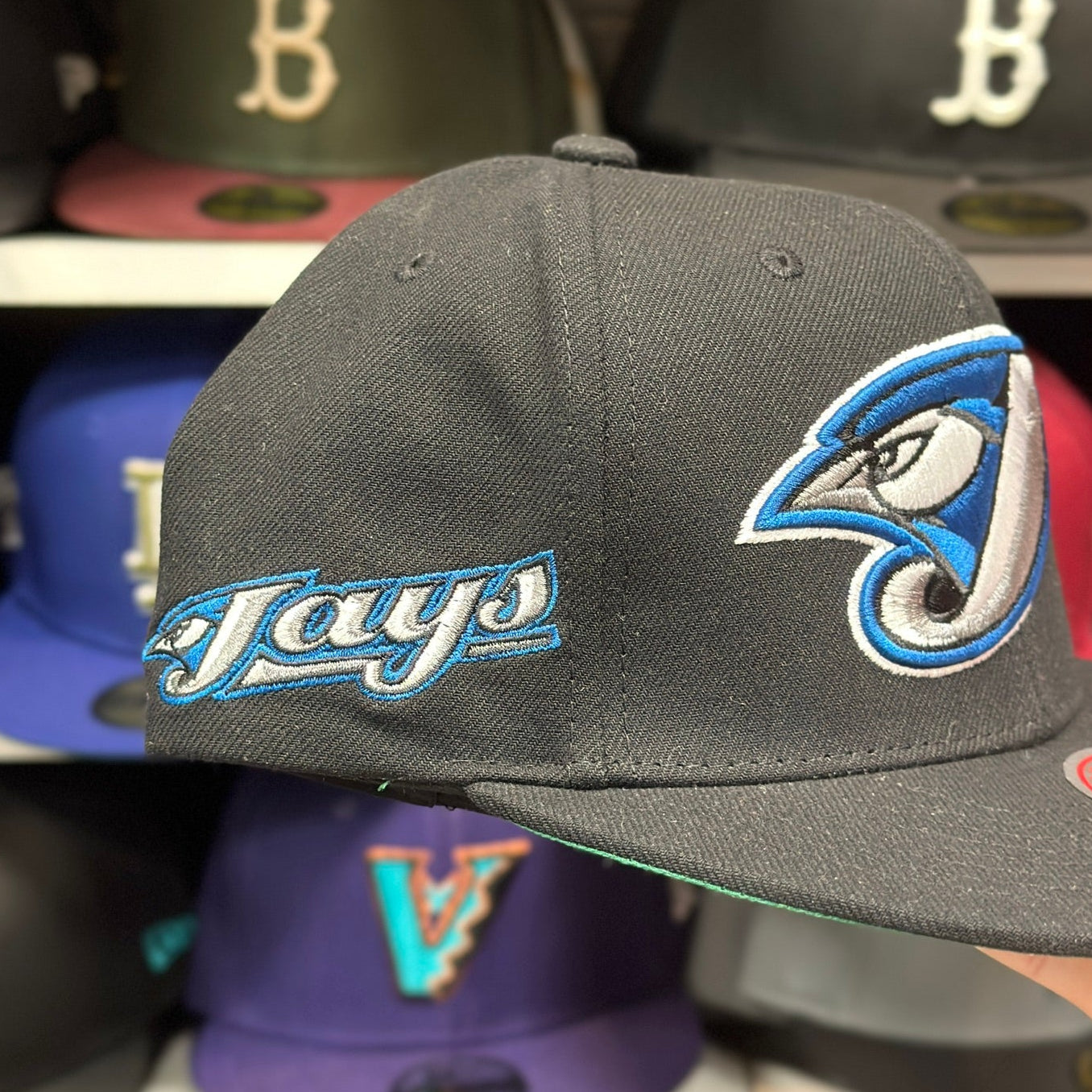Toronto Blue Jays Black Mitchell & Ness Snapback