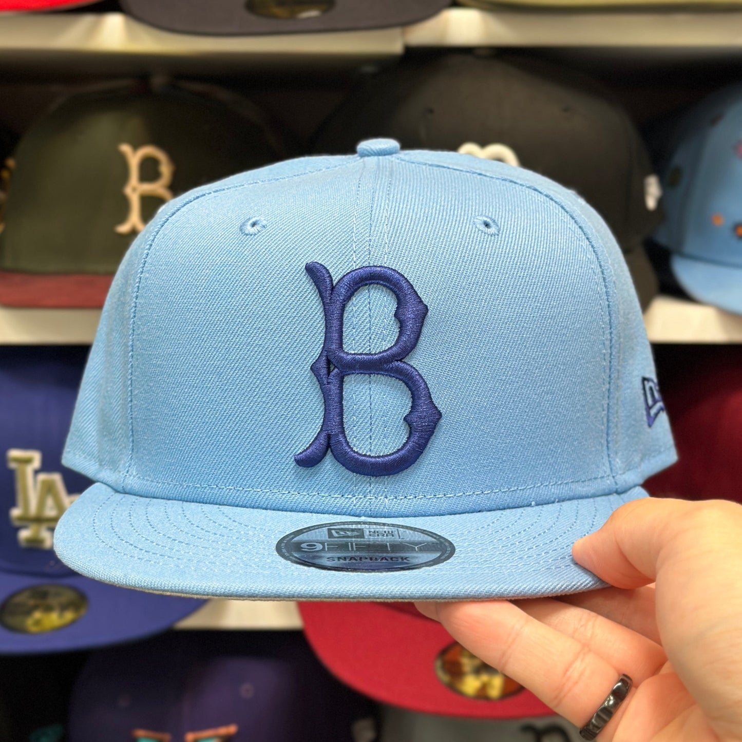 Brooklyn Dodgers MLB Snapback | New Era 9FIFTY Adjustable Snap | Light Blue
