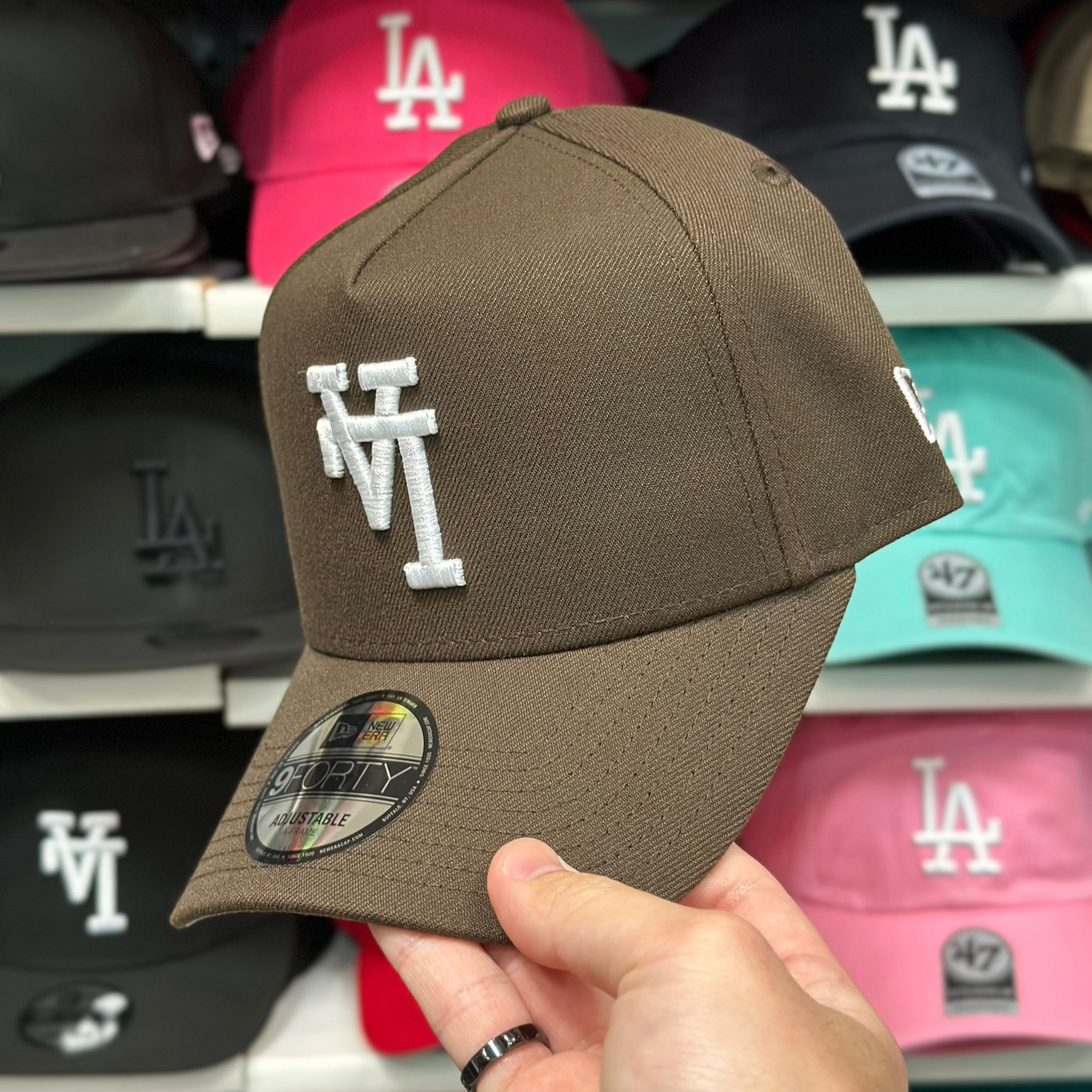 New Era Los Angeles Dodgers Upside Down Reversible A-Frame 9FORTY Snapback Brown
