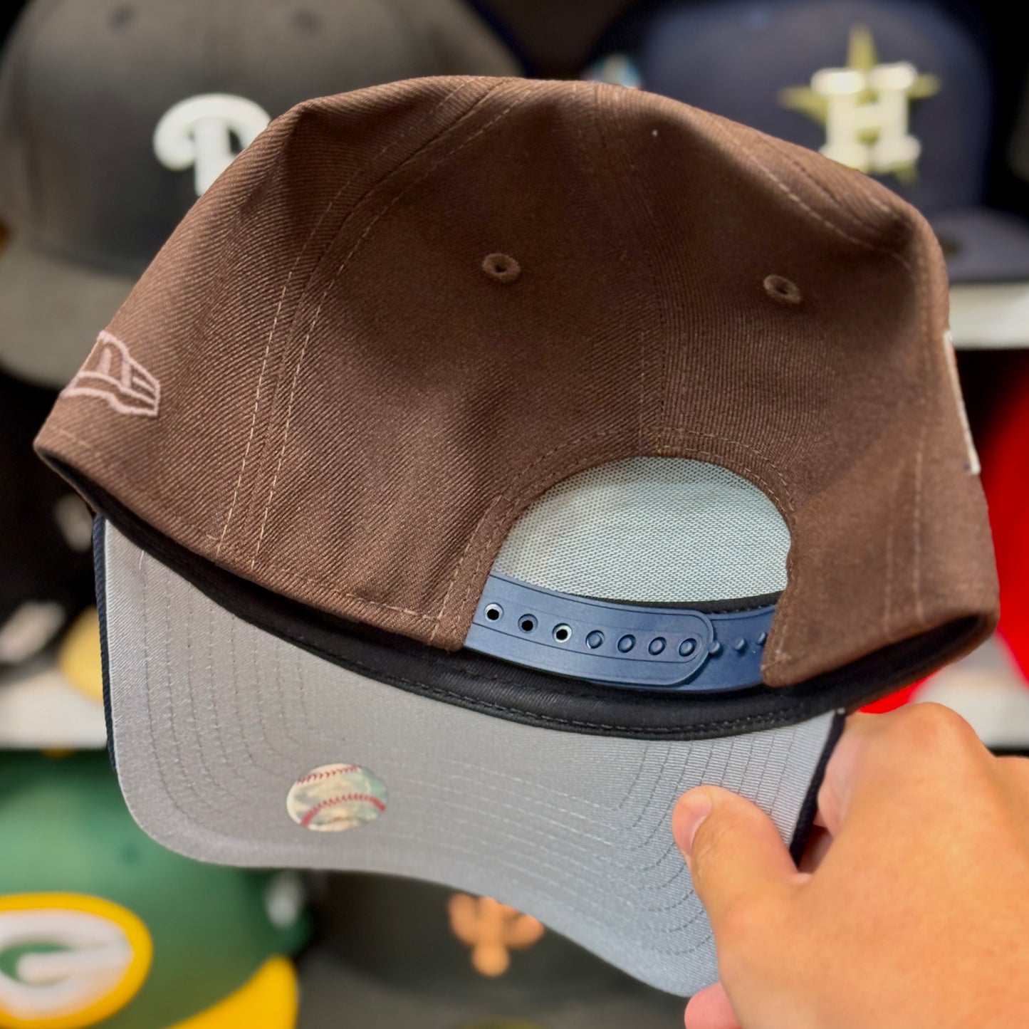 New Era Philadelphia Phillies A-Frame 'All Star Game' 9FORTY Snapback Brown / Navy