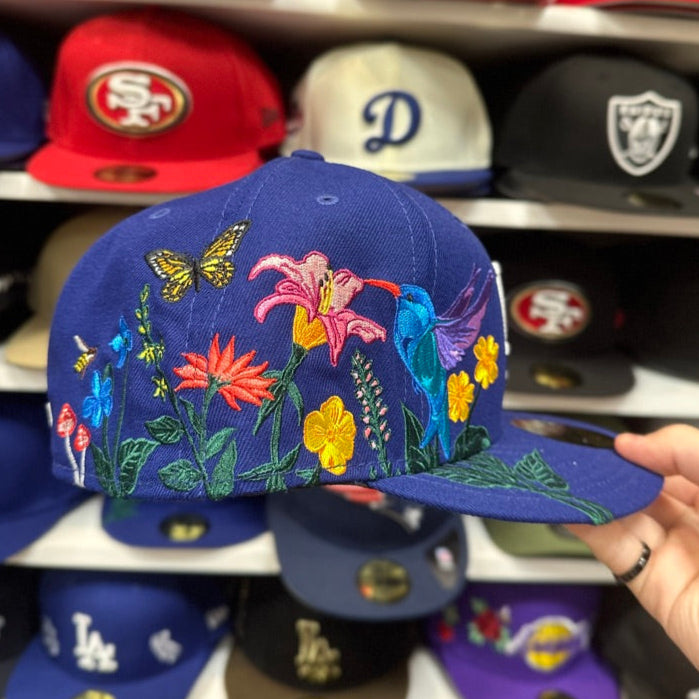 LA Dodgers MLB Botanical Embroider | New Era 59FIFTY Fitted Cap | Blue