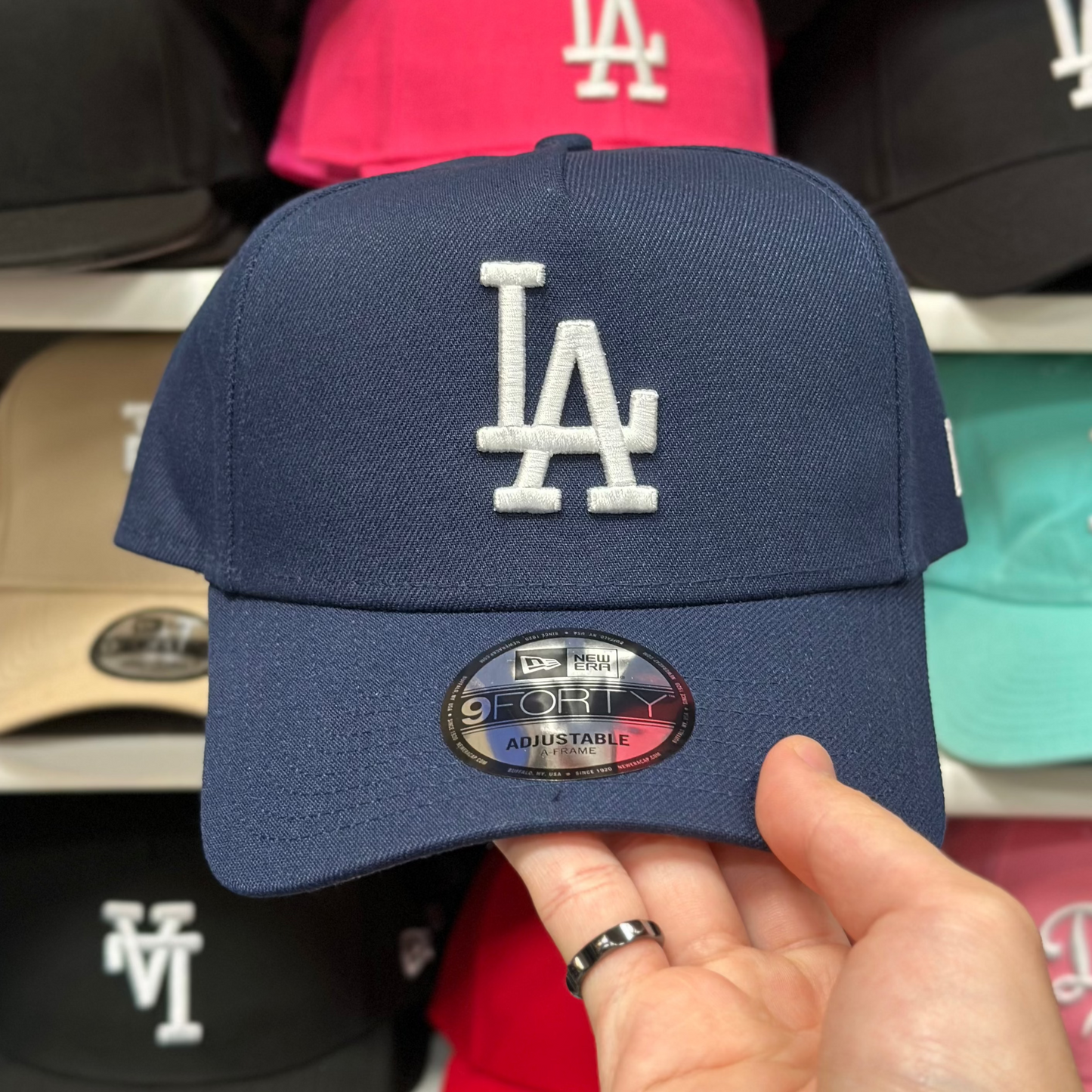 LA Dodgers A-Frame Snapback | New Era 9FORTY | Navy