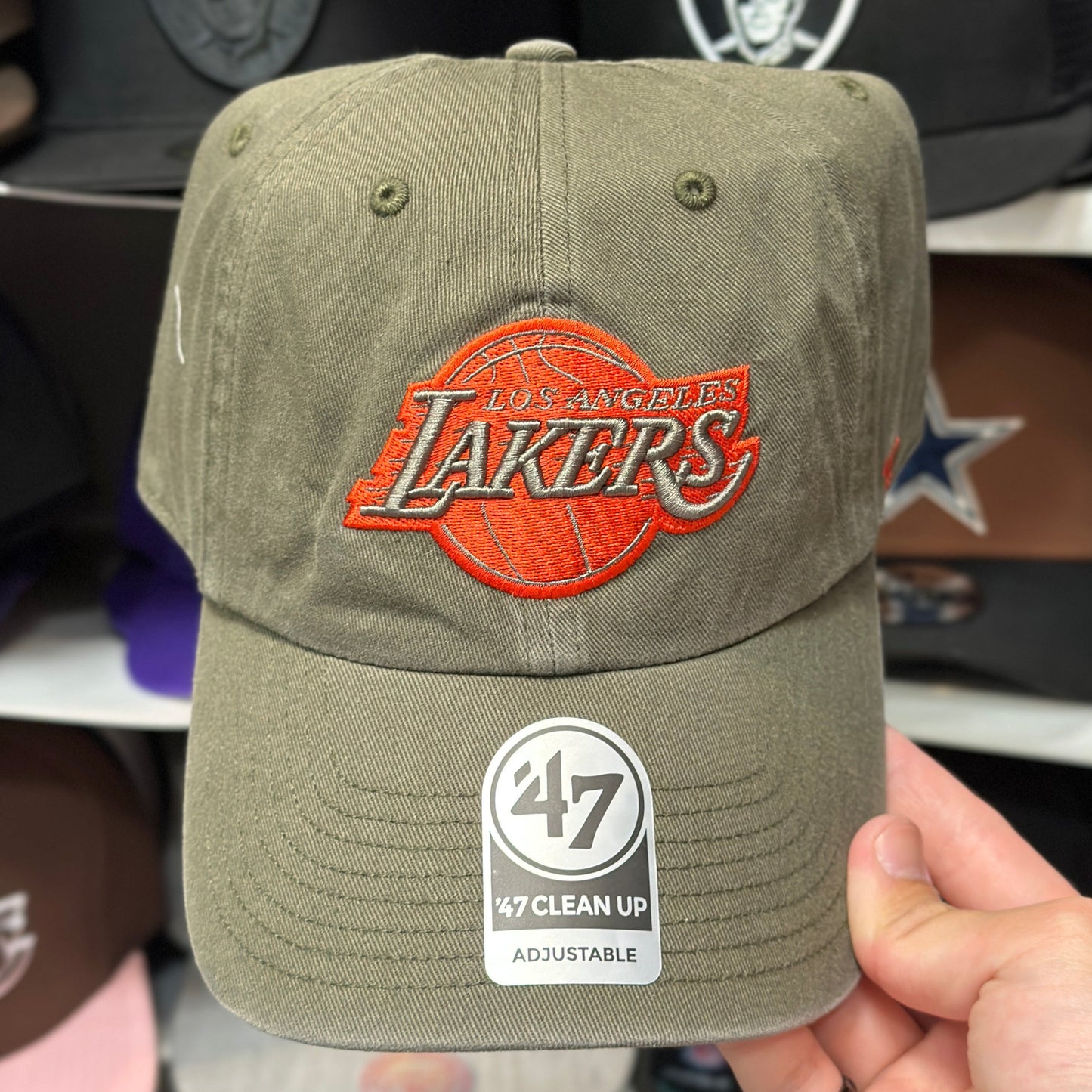 LA Lakers NBA Dad Cap | '47 Brand Clean Up Adjustable Curve Hat | Color Options
