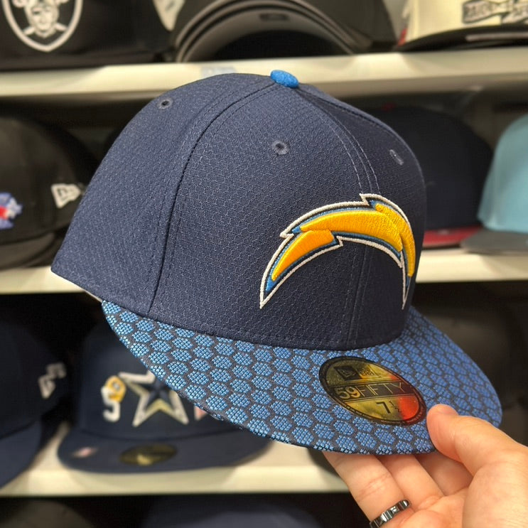 New Era 59FIFTY LA Chargers NFL Fitted Hat Sized Cap Blue