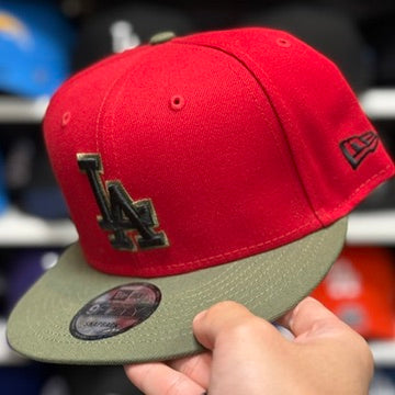 New Era Los Angeles Dodgers Two-Tone 9FIFTY Snapback Red/Olive