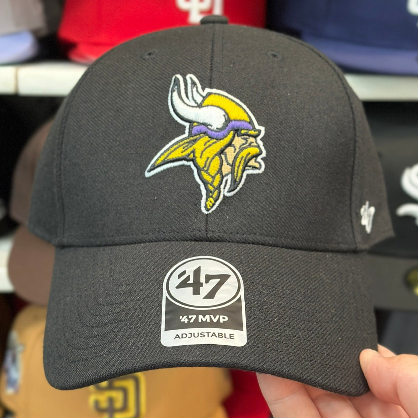 Minnesota Vikings Ball Cap '47 Brand Black