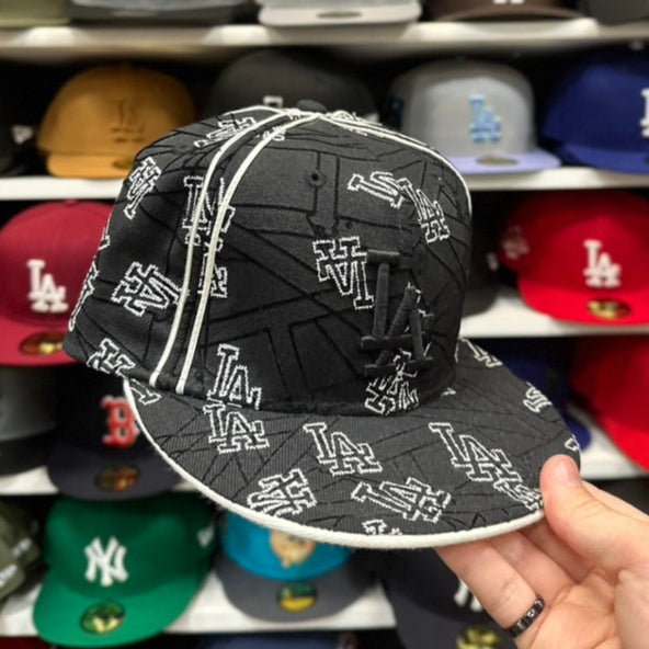New Era 59FIFTY LA Dodgers MLB Vintage Black Burst Fitted Cap Black