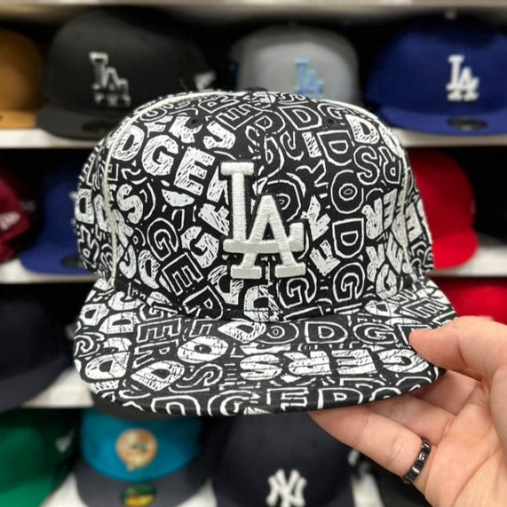 New Era 59FIFTY LA Dodgers MLB Vintage Rorschach Fitted White