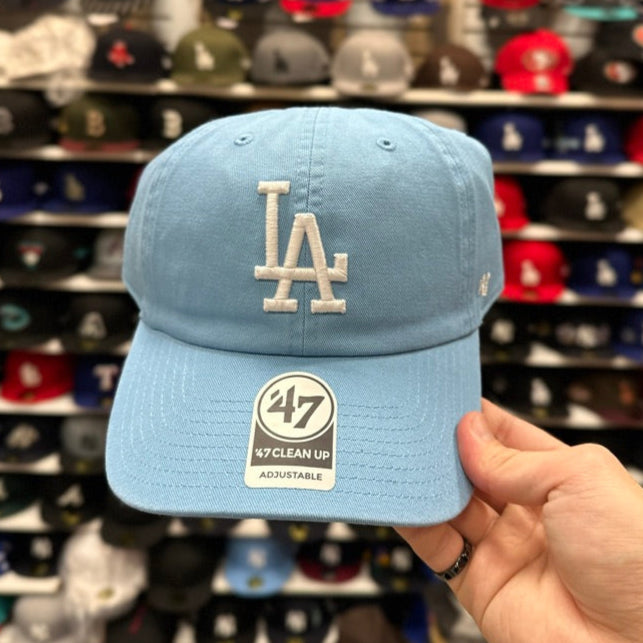 LA Dodgers MLB Dad Cap '47 Brand Clean Up Adjustable Curve Hat Color Options