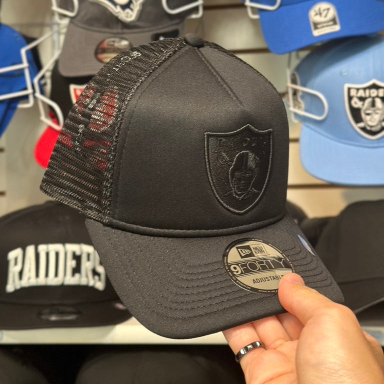 Las Vegas Raiders NFL A-Frame Foam Trucker | New Era 9FORTY Adjustable Snap | Black