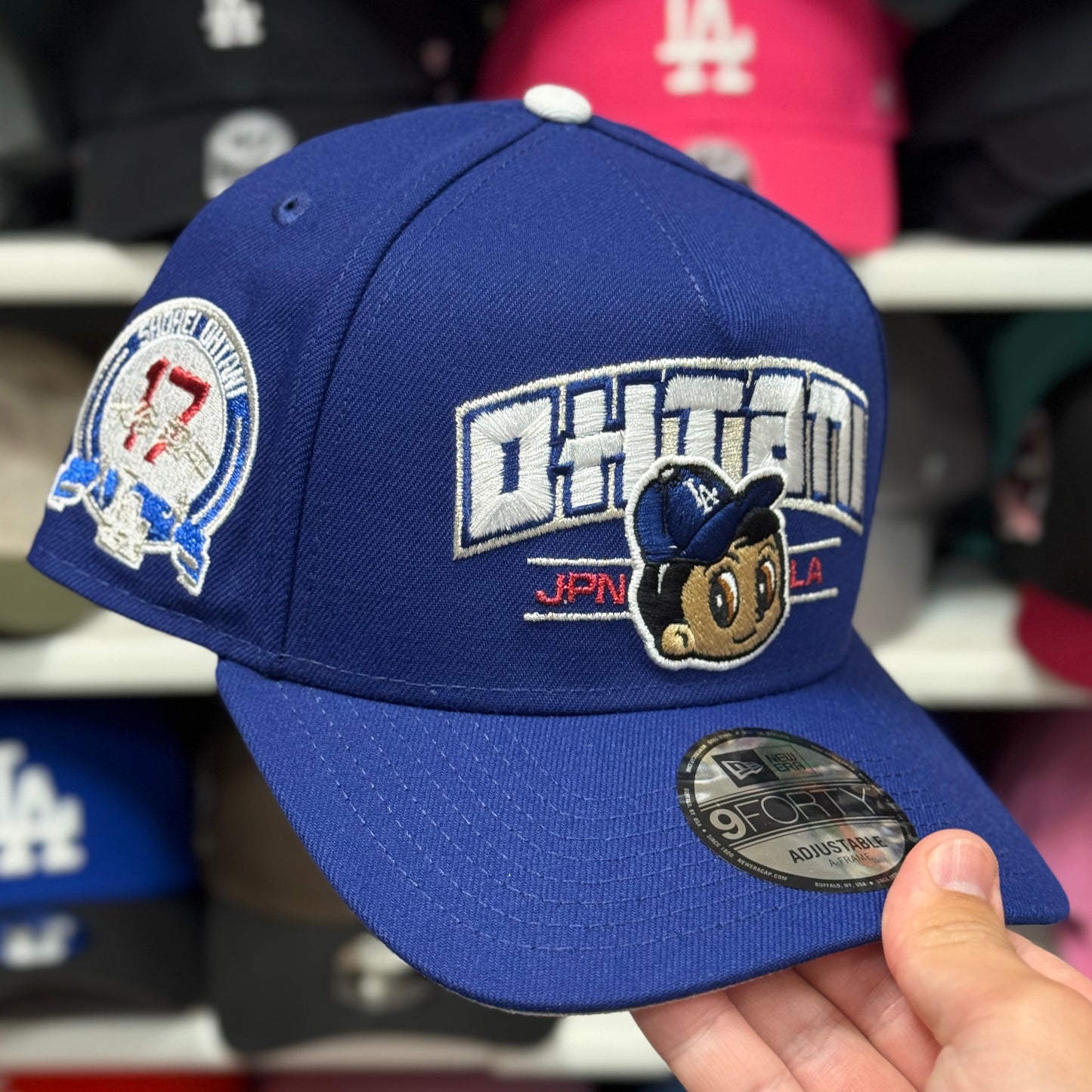 New Era Los Angeles Dodgers Shohei Ohtani 'JPN to LA' A-Frame 9FORTY Snapback Blue