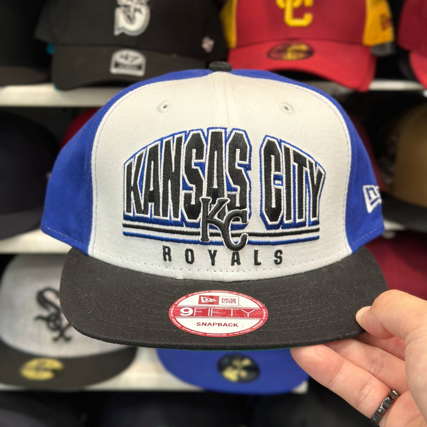 New Era 9FIFTY Kansas City Royals MLB Snapback Adjustable Cap White/Black