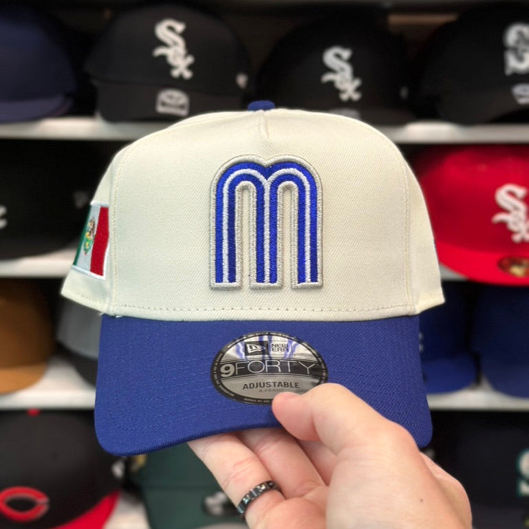 New Era Mexico M 'World Baseball Classic' A-Frame Creme/Blue 9FIFTY Snapback