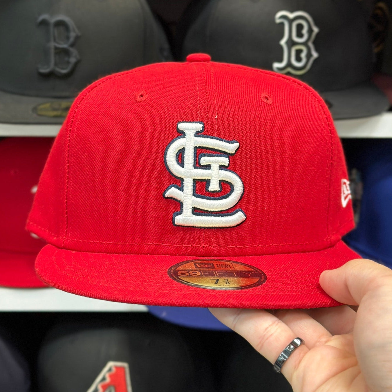 St. Louis Cardinals MLB Fitted Hat | New Era 59FIFTY Sized Cap | Red