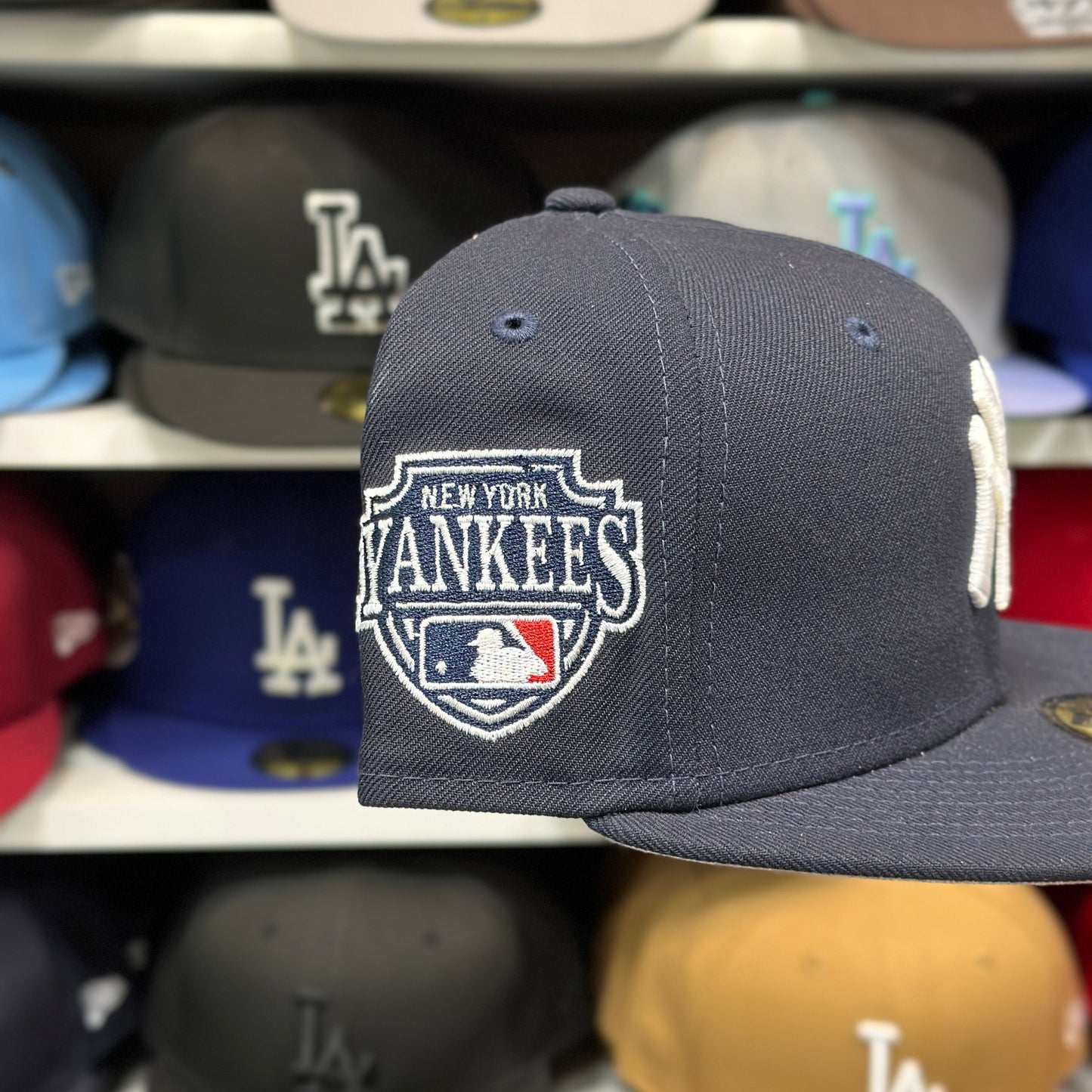 New York Yankees MLB Side Patch | New Era 59FIFTY Fitted Cap | Navy