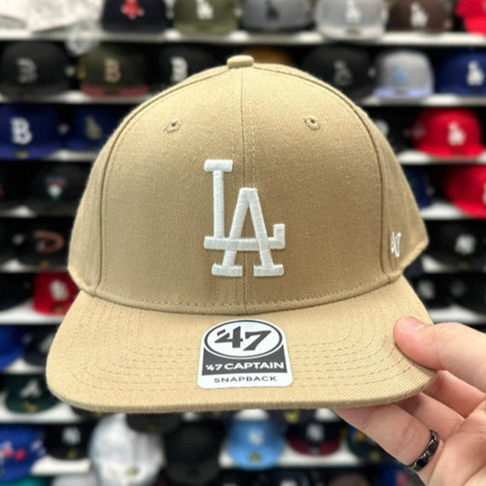 Los Angeles Dodgers Tan/White '47 Brand Snapback