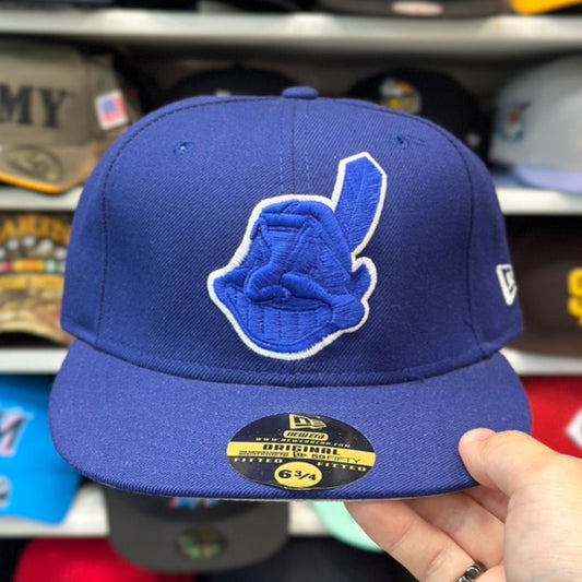 New Era Cleveland Indians Vintage 59FIFTY Fitted Hat | Blue