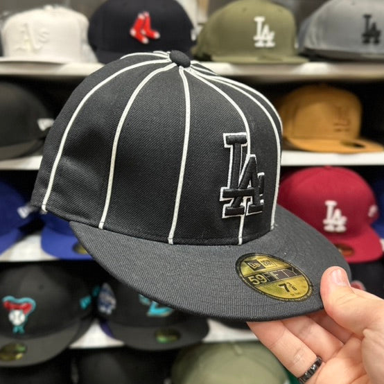 New Era 59FIFTY LA Dodgers MLB Vintage Black Pins Fitted Cap Black