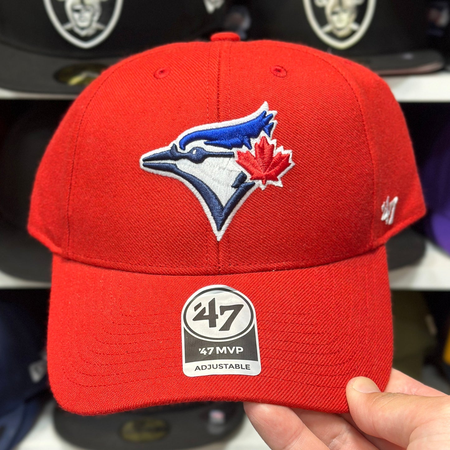 Toronto Blue Jays MLB Ball Cap | '47 Brand MVP Adjustable Curve Cap | Color Options