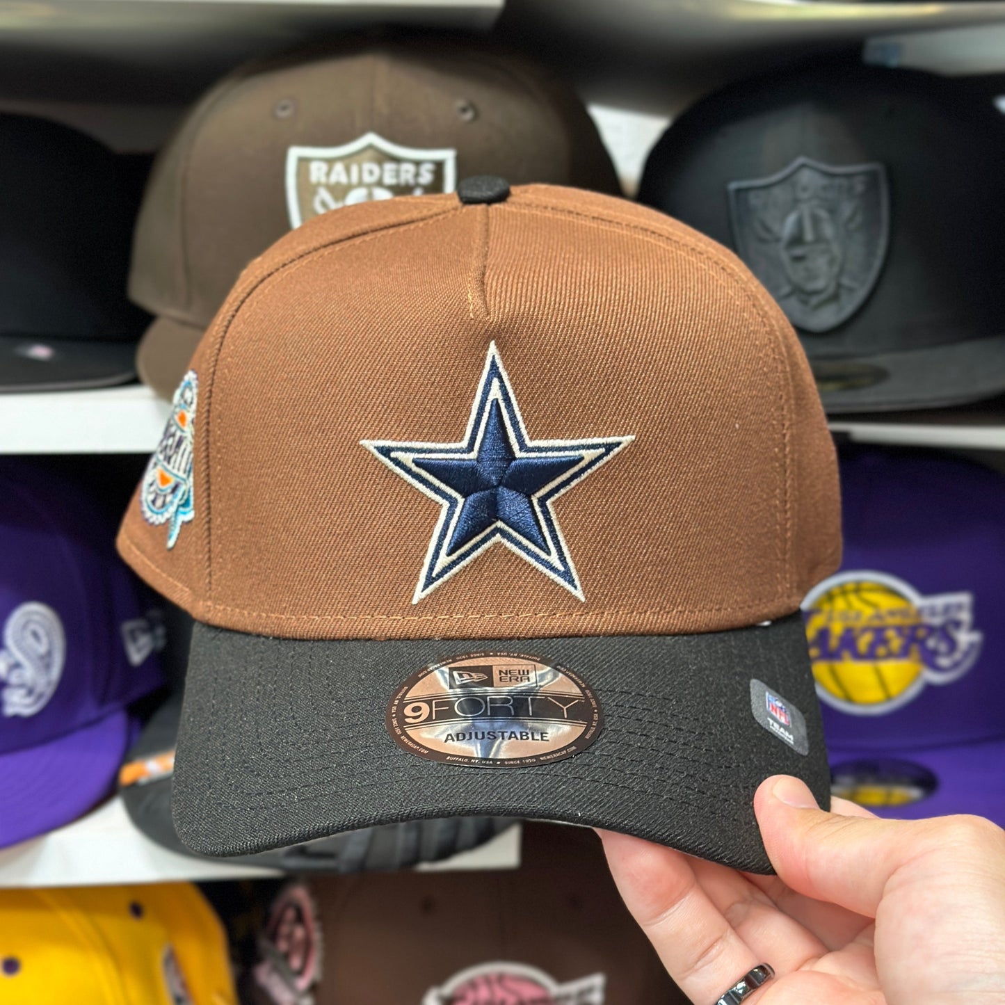New Era Dallas Cowboys 'Super Bowl' A-Frame Tan/Black 9FORTY Snapback