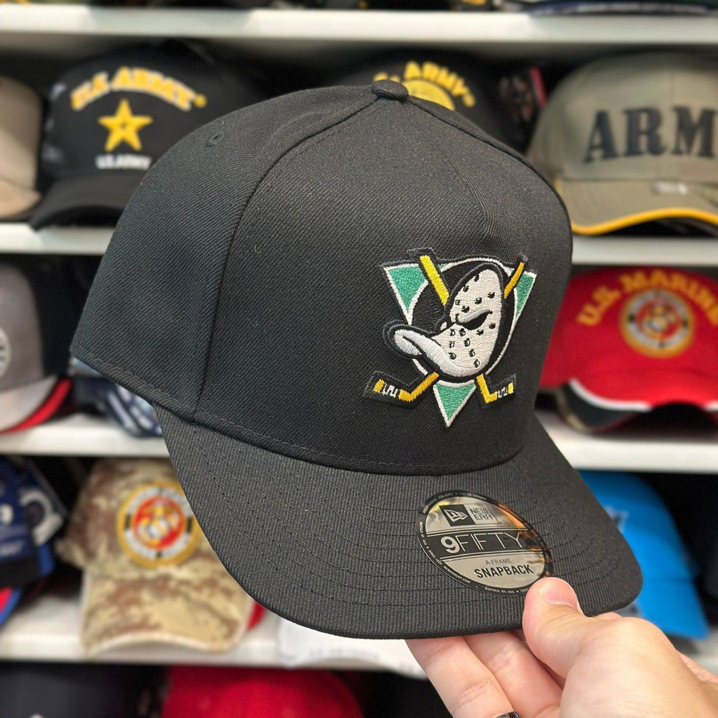 New Era Anaheim Ducks A-Frame 9FIFTY Snapback Black