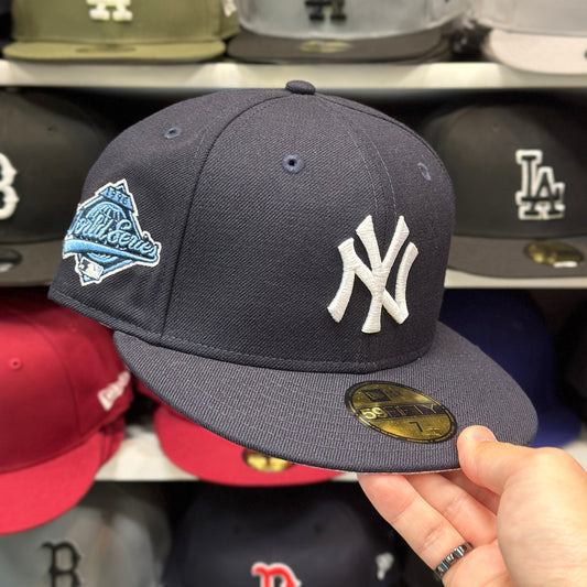 New Era New York Yankees 'Paisley World Series' Navy 59FIFTY Fitted Hat | Light Blue Under Brim