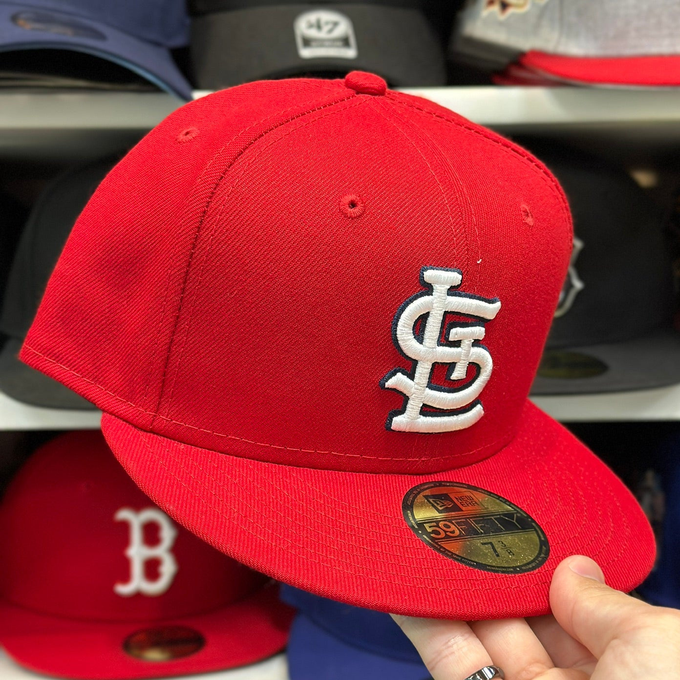 St. Louis Cardinals MLB Fitted Hat | New Era 59FIFTY Sized Cap | Red