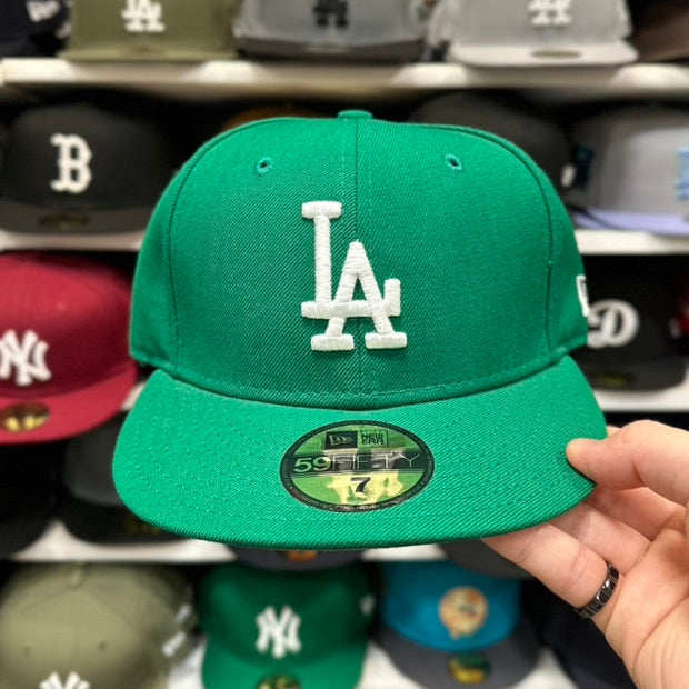 New Era 59FIFTY LA Dodgers MLB Fitted Hat Sized Cap Green