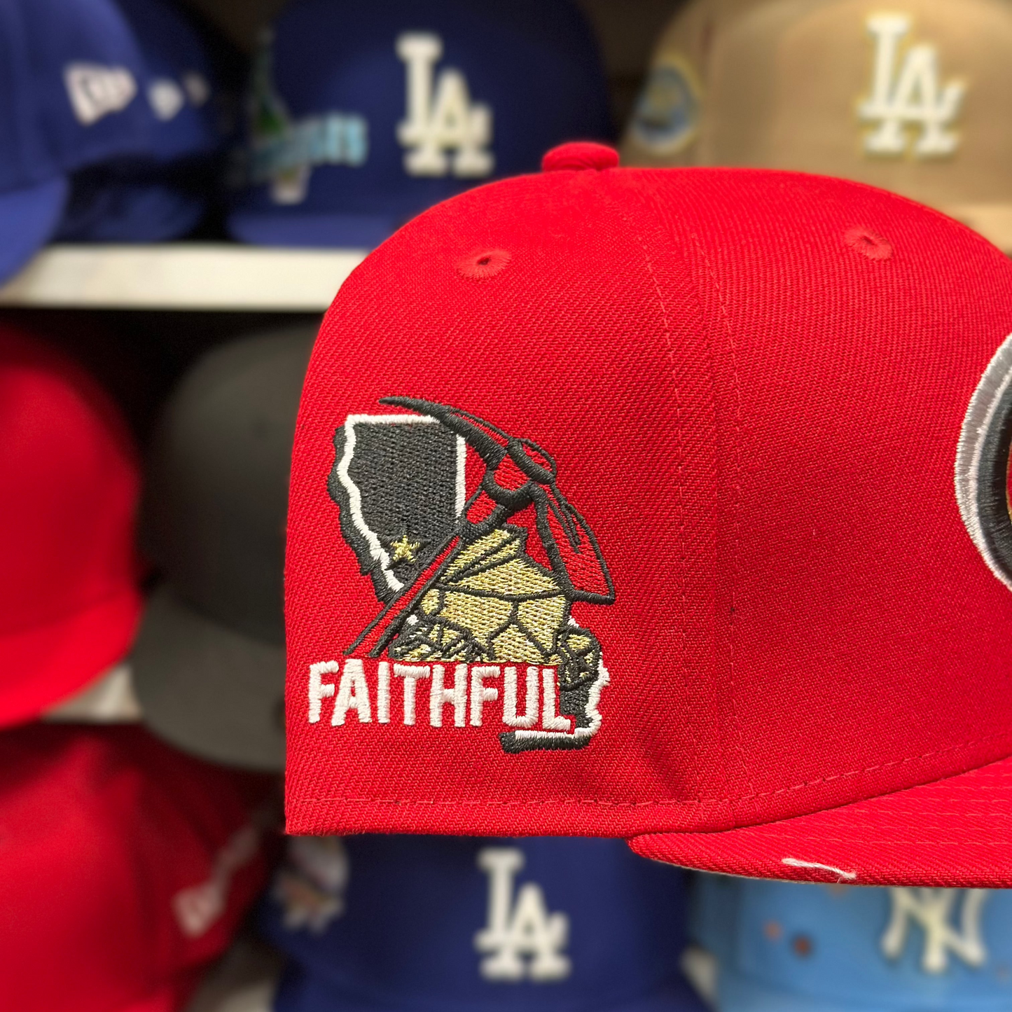 New Era San Fransisco 49ers 'CA Faithful' Red 9FIFTY Snapback