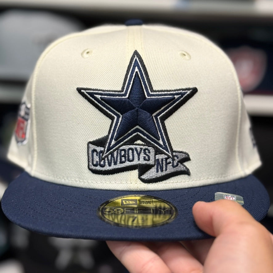 New Era Dallas Cowboys Two Tone 59FIFTY Fitted Hat | Creme/Navy