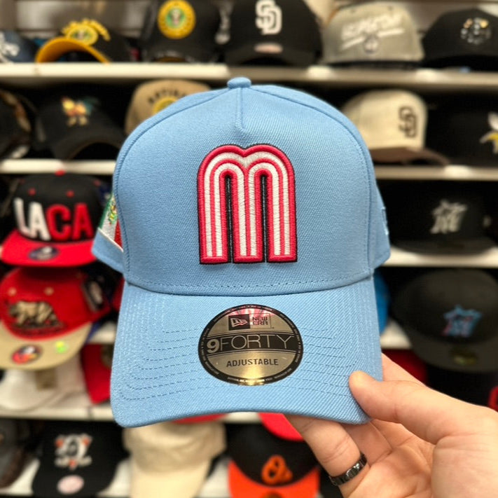 Mexico WBC World Baseball Classic | New Era 9FIFTY A-Frame Snapback | Light Blue