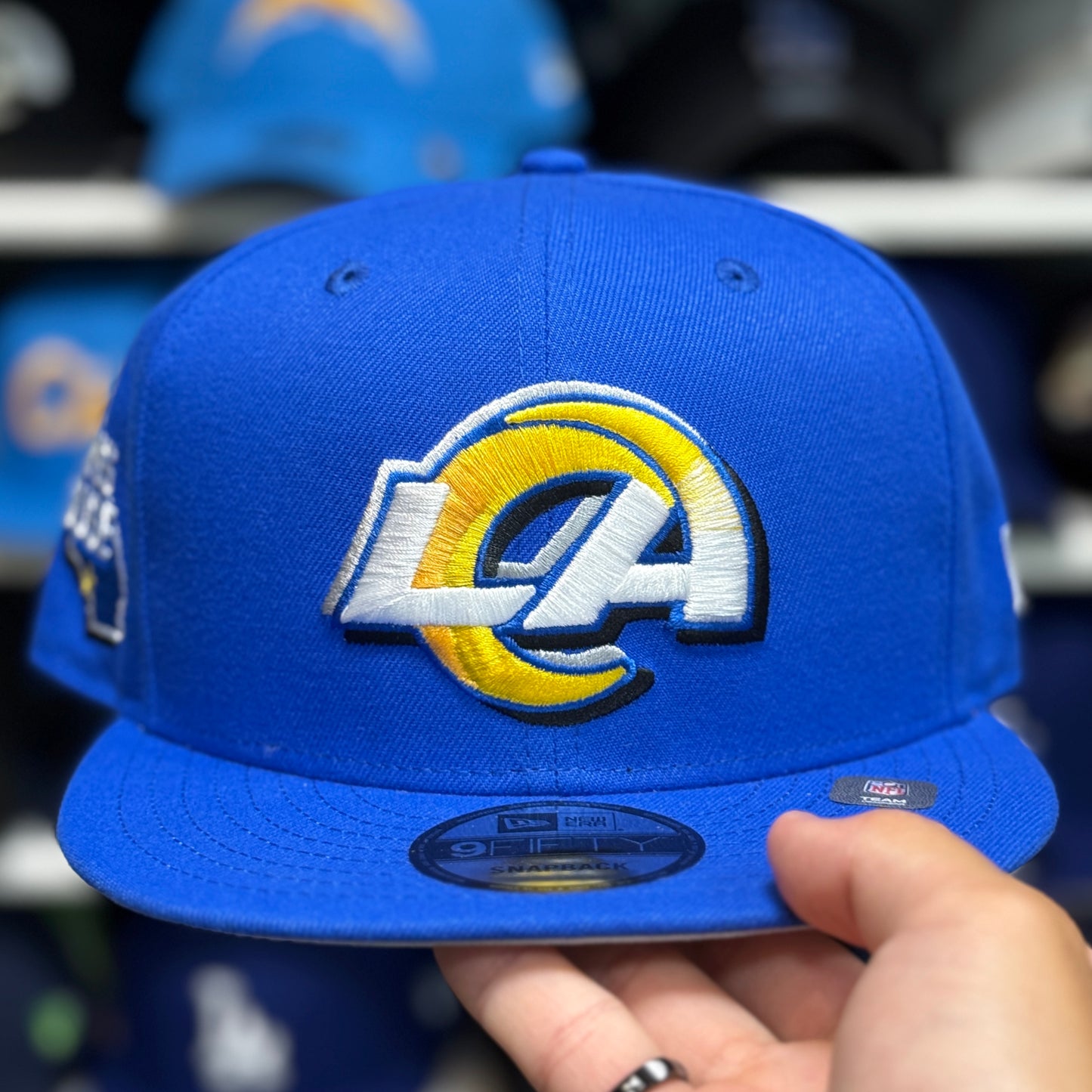 New Era Los Angeles Rams 'Rams House' 9FIFTY Snapback Blue