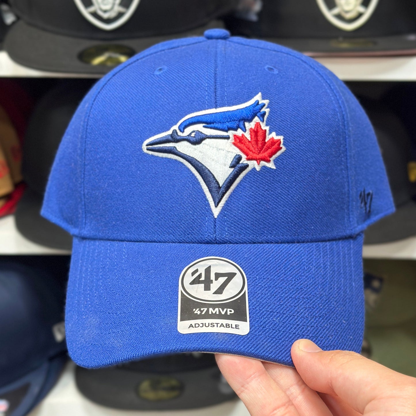 Toronto Blue Jays MLB Ball Cap | '47 Brand MVP Adjustable Curve Cap | Color Options
