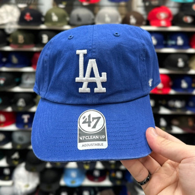 LA Dodgers MLB Dad Cap '47 Brand Clean Up Adjustable Curve Hat Color Options