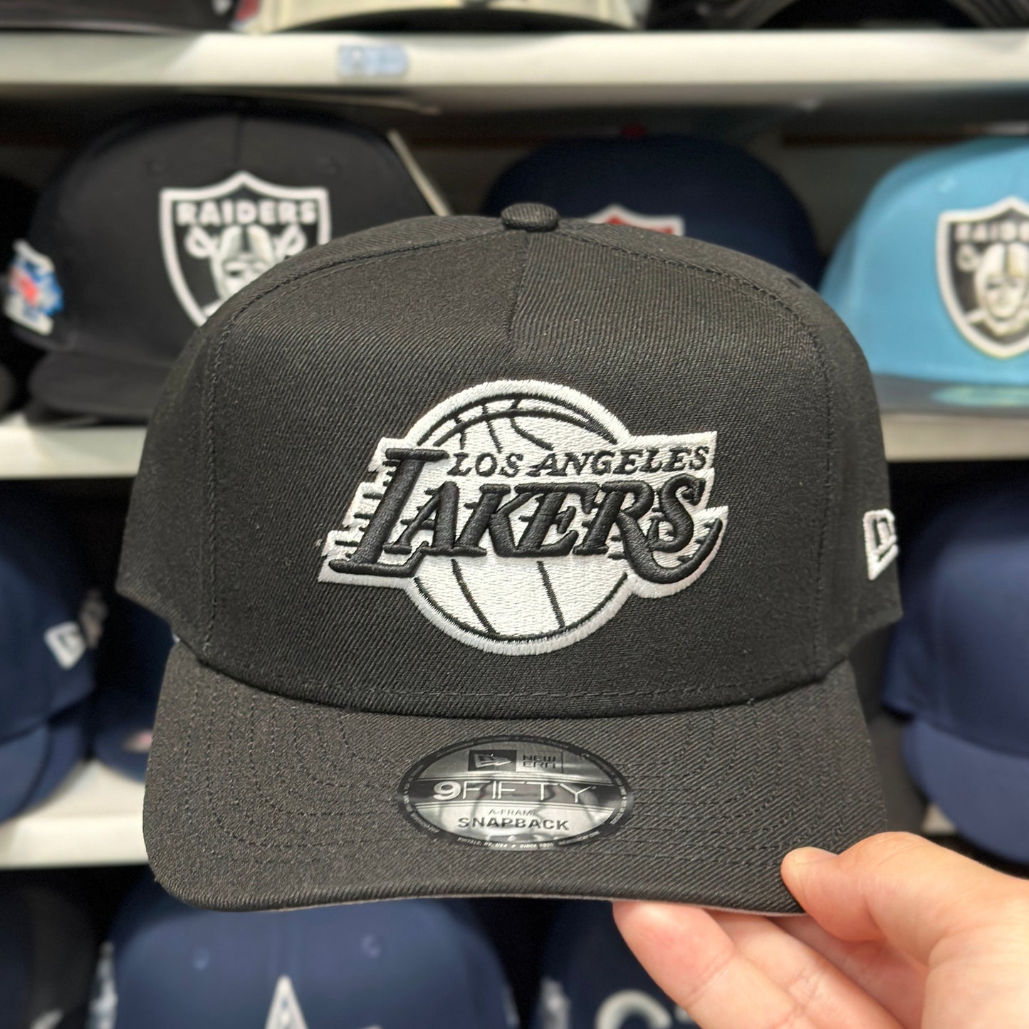 New Era LA Lakers NBA A-Frame 9FIFTY Snapback Black