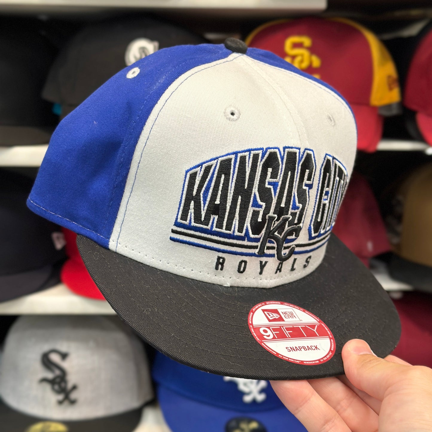 New Era 9FIFTY Kansas City Royals MLB Snapback Adjustable Cap White/Black